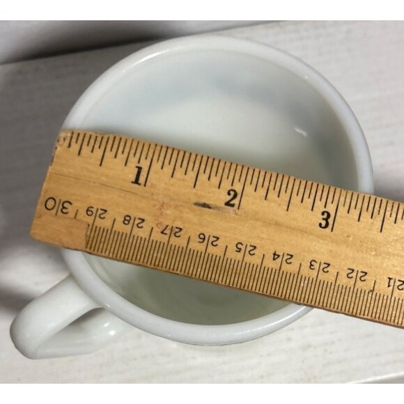 Vintage Pyrex Coffee Cup Old Town Blue Onion Milk Glass Mug #1410 - Picture 8 of 8